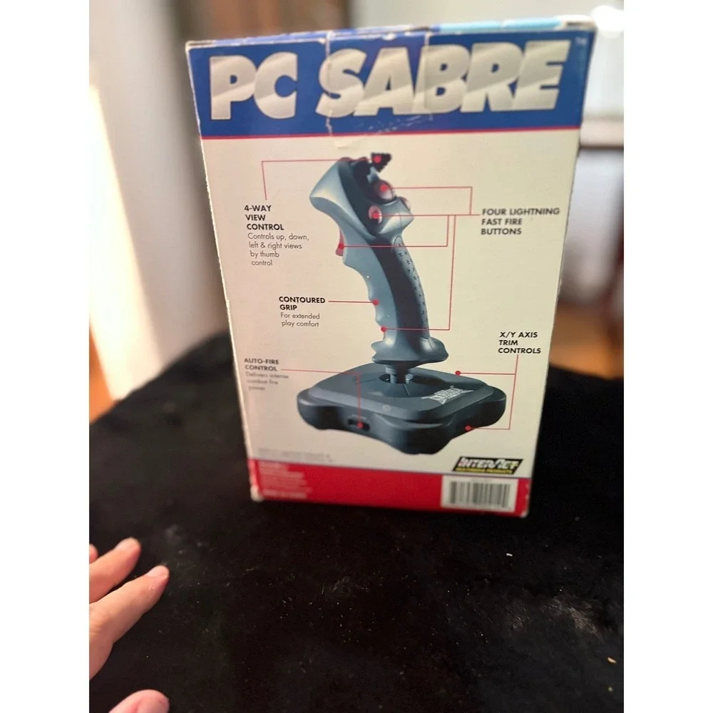 InterAct PC Sabre Pro Joystick Vintage IBM PC Compatible Flight Controller Boxed
